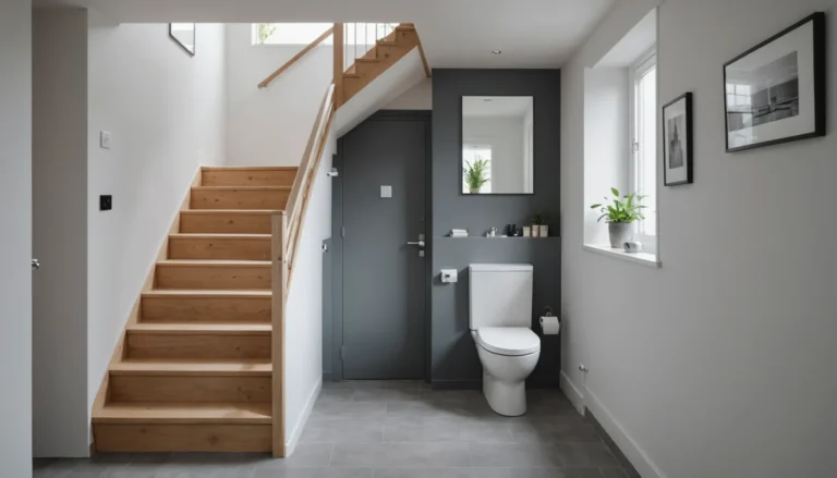 wc sous escalier
