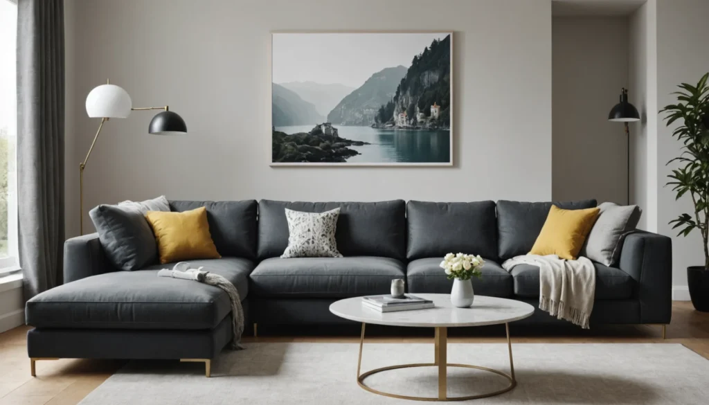 canapé avec assise de 50 cm