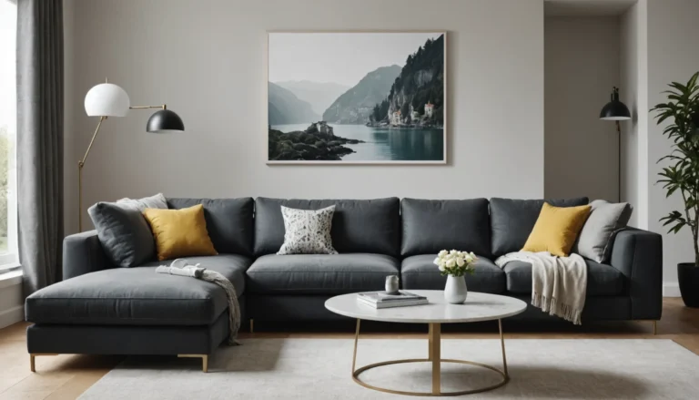 canapé avec assise de 50 cm